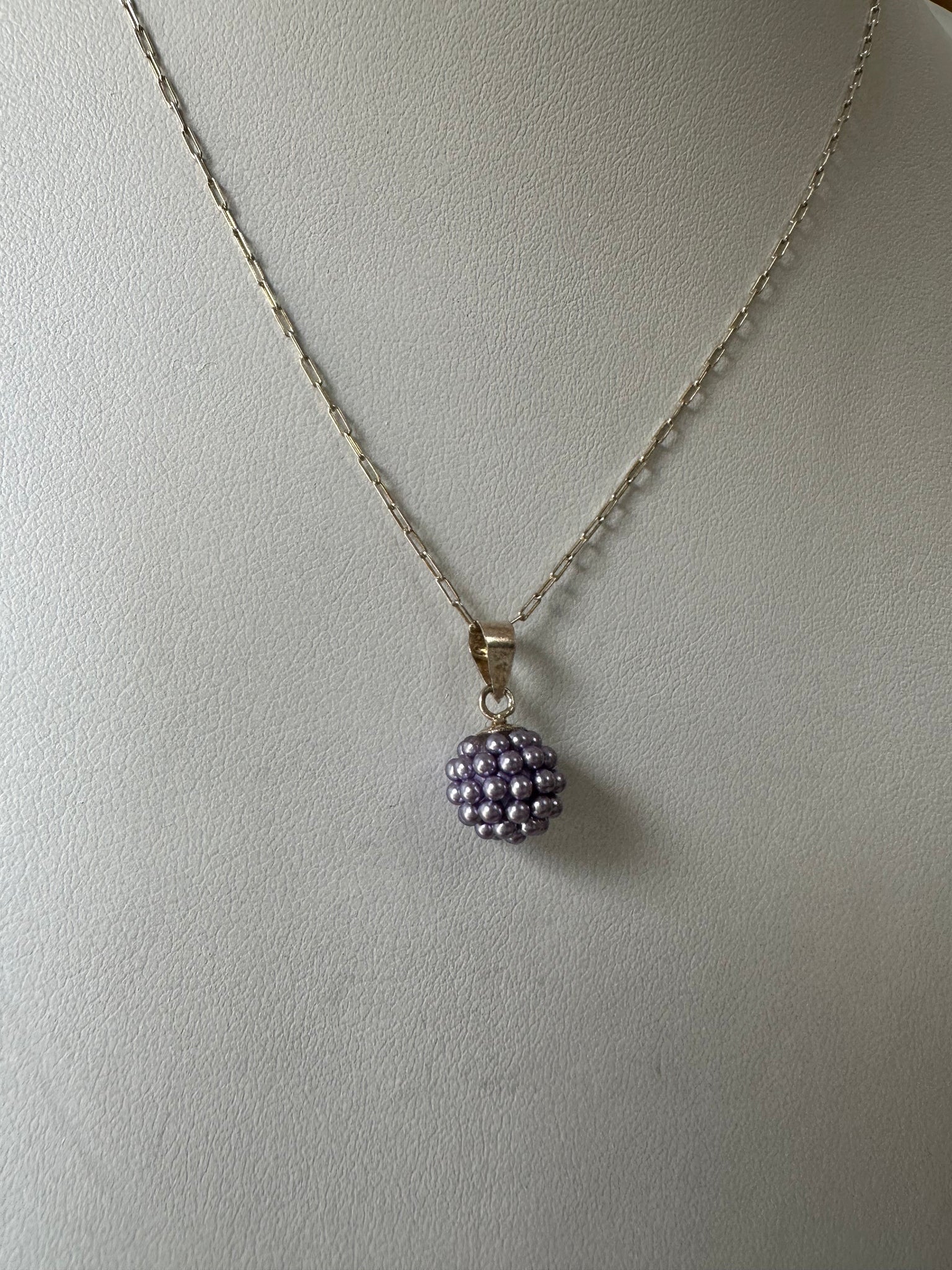 Colgante micro perlas