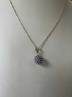 Colgante micro perlas